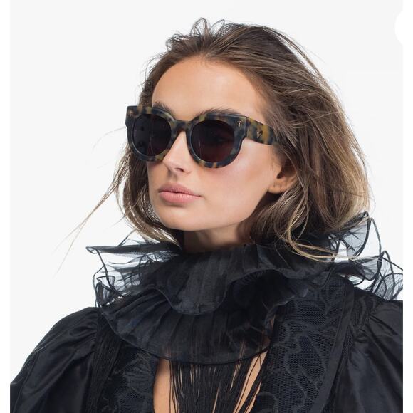 VALLEY Eyewear A Dead Coffin Club Matte Tort / Brown Sunglasses - Picture 2 of 12